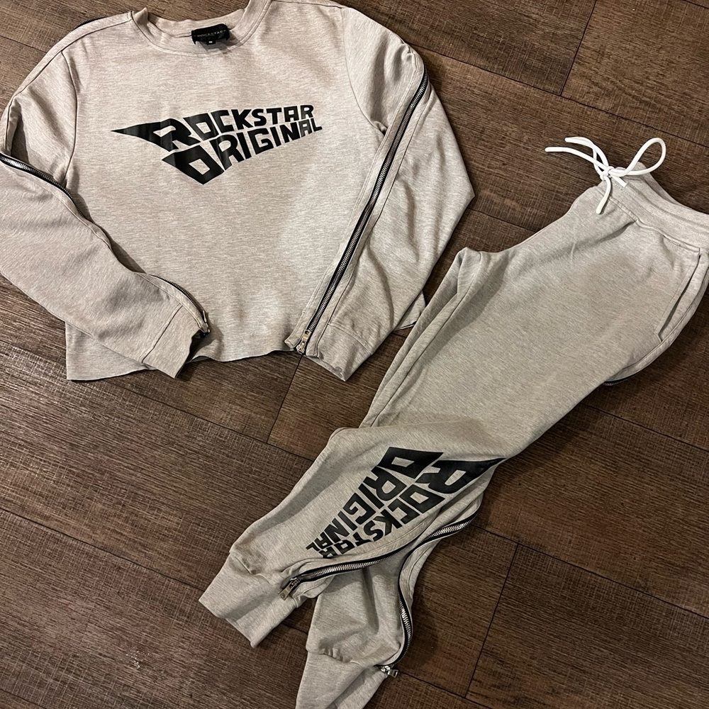 Rockstar Original Gray SweatSuit